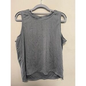 Member's Mark Everyday Perforated Tank Top Large Gray Heather Athletic